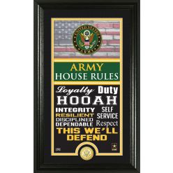 Army Flag House Rules Bronze Coin Photo Mint