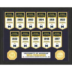 University of Michigan National Champions Banner Collection Photo Mint