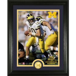 Tom Brady University of Michigan Bronze Coin Photo Mint