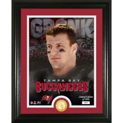 Rob Gronkowski Tampa Bay Buccaneers Bronze Coin Photo Mint