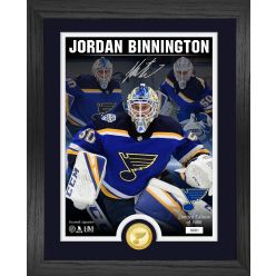 Jordan Binnington Signature Series Bronze Coin Photo Mint