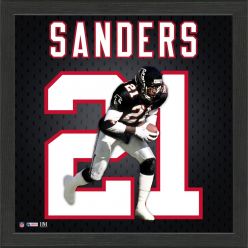 Deion Sanders Falcons Jersey Number Frame