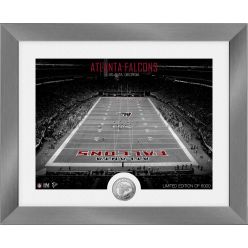 Atlanta Falcons Art Deco Stadium Silver Coin Photo Mint