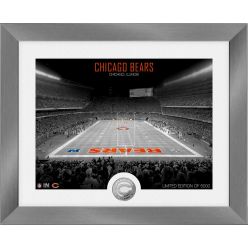 Chicago Bears Art Deco Stadium Silver Coin Photo Mint