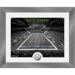 Seattle Seahawks Art Deco Stadium Silver Coin Photo Mint