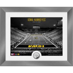 Iowa Hawkeyes Art Deco Stadium Silver Coin Photo Mint