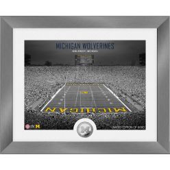 Michigan Wolverines Art Deco Stadium Silver Coin Photo Mint