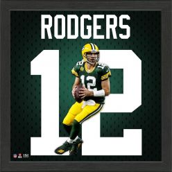 Aaron Rodgers Jersey Number Frame