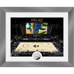 Utah Jazz Art Deco Silver Coin Photo Mint