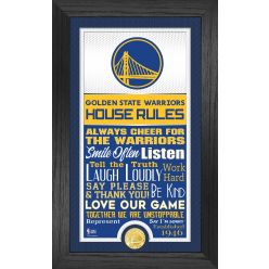 Golden State Warriors House Rules Supreme Bronze Coin Photo Mint