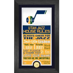 Utah Jazz House Rules Supreme Bronze Coin Photo Mint