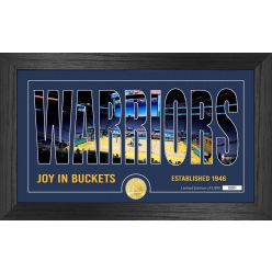 Golden State Warriors Silhouette Bronze Coin Photo Mint