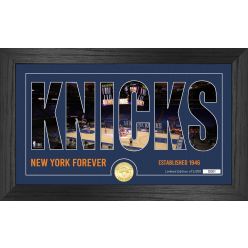 New York Knicks Silhouette Bronze Coin Photo Mint