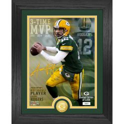 Aaron Rodgers 2020 NFL MVP Bronze Coin Photo Mint