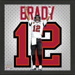 Tom Brady Super Bowl 55 Champions Impact Jersey Frame