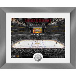 Chicago Blackhawks Art Deco Silver Coin Photo Mint