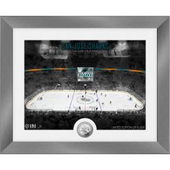 San Jose Sharks Art Deco Silver Coin Photo Mint