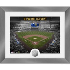 Milwaukee Brewers Art Deco Silver Coin Photo Mint