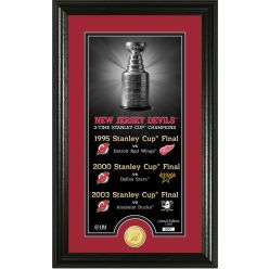 New Jersey Devils "Legacy" Supreme Bronze Coin Panoramic Photo Mint