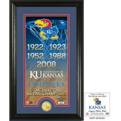 University of Kansas Basketball "Legacy" Bronze Coin Photo Mint