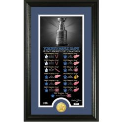 Toronto Maple Leafs "Legacy" Supreme Bronze Coin Panoramic Photo Mint