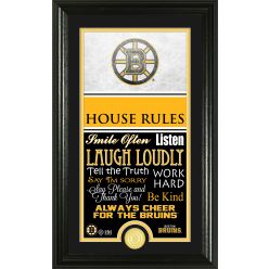 Boston Bruins Personalized House Rules Bronze Coin Photo Mint