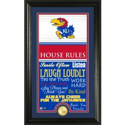 University of Kansas Basketball Personalized House Rules Photo Mint