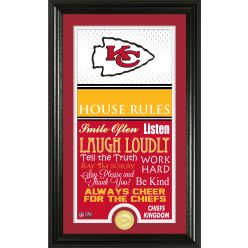 Kansas City Chiefs Personalized House Rules Photo Mint