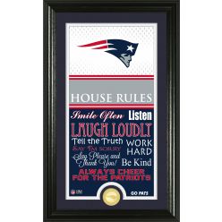 Personalized New England Patriots House Rules Photo Mint