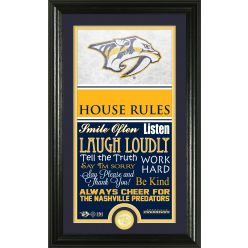 Nashville Predators Personalized House Rules Bronze Coin Photo Mint