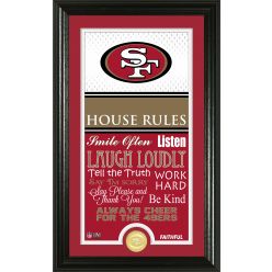 Personalized San Francisco 49ers House Rules Photo Mint