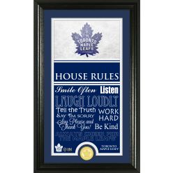 Toronto Maple Leafs Personalized House Rules Bronze Coin Photo Mint