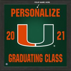 University of Miami Personalized 2021 Graduation Pride Photo Mint