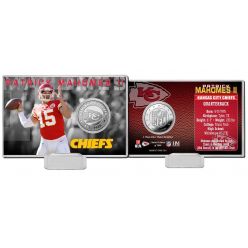 Patrick Mahomes II Silver Coin Card