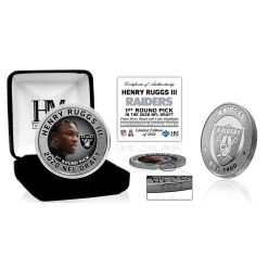 Las Vegas Raiders Henry Ruggs III 2020 NFL Draft 1st Round Silver Coin