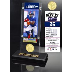 Saquon Barkley Ticket & Bronze Coin Acrylic Desk Top