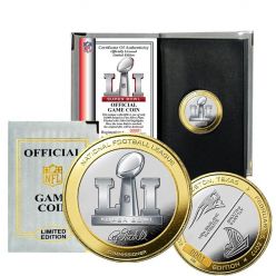 Patriots vs Falcons Super Bowl 51 Official Two-Tone Flip Coin