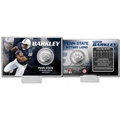 Saquon Barkley "Penn State" Silver Coin Card