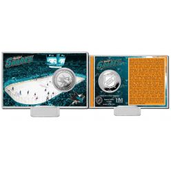 San Jose Sharks History Silver Coin Card