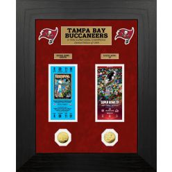 Tampa Bay Buccaneers 2-Time Super Bowl Champions Deluxe Gold Coin & Ticket Collection