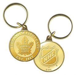 Toronto Maple Leafs Bronze Coin Keychain