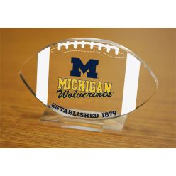 University of Michigan Etched Football Acrylic