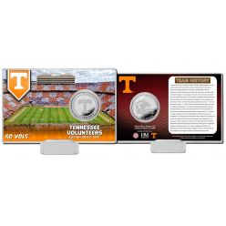 University of Tennessee Team History Silver Coin Card