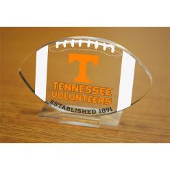 University of Tennessee Etched Football Acrylic