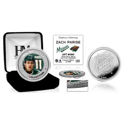 Zach Parise Color Silver Coin