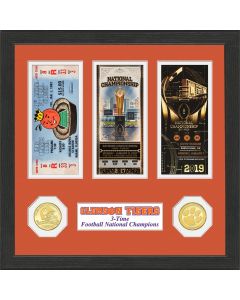 Clemson Tigers 2018 Football 3-Time National Champions Ticket Collection